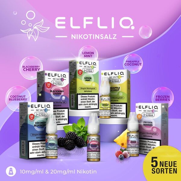 ELFLIQ 10ml Nic Salt 20mg (DE)