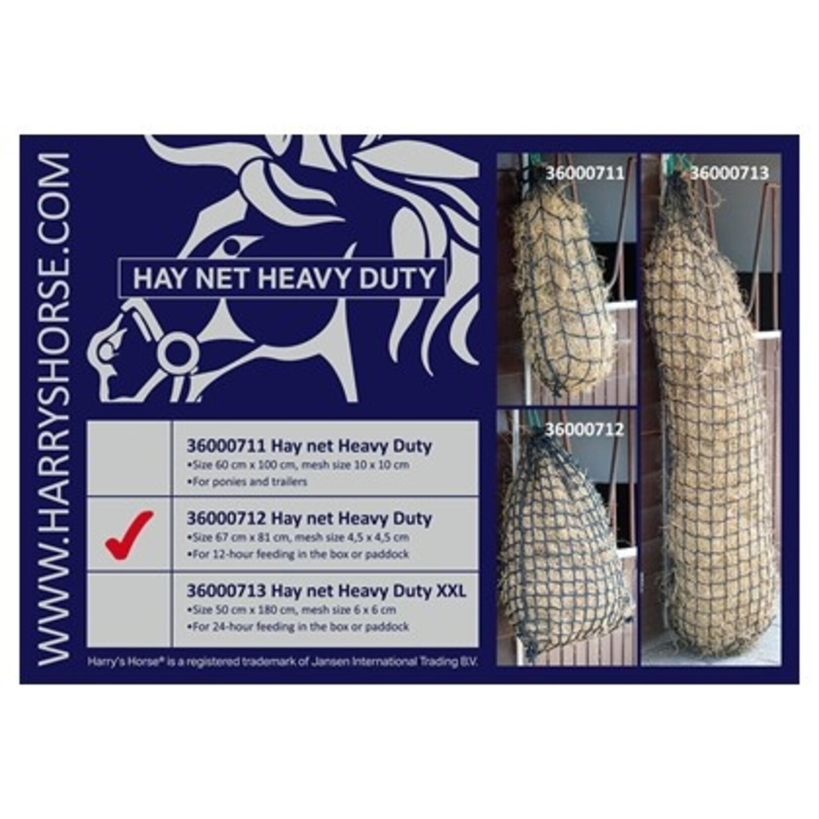 Harry's Horse Hooinet heavy duty 67x81cm Harry's Horse