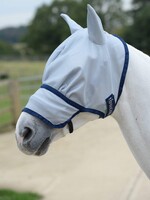 Bucas Buzz-Off Extended Nose Mask Silver/Blue