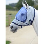 Bucas Buzz-Off Deluxe Fly Mask, No Ears Silver/Blue