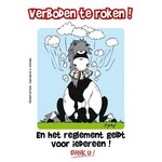 Stalplaat - Verboden te roken!