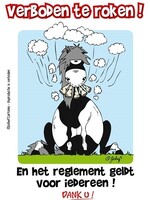 Stalplaat - Verboden te roken!