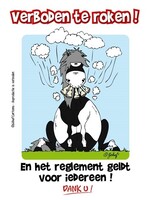 Stalplaat - Verboden te roken!