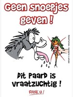 Stalplaat - Geen snoepjes