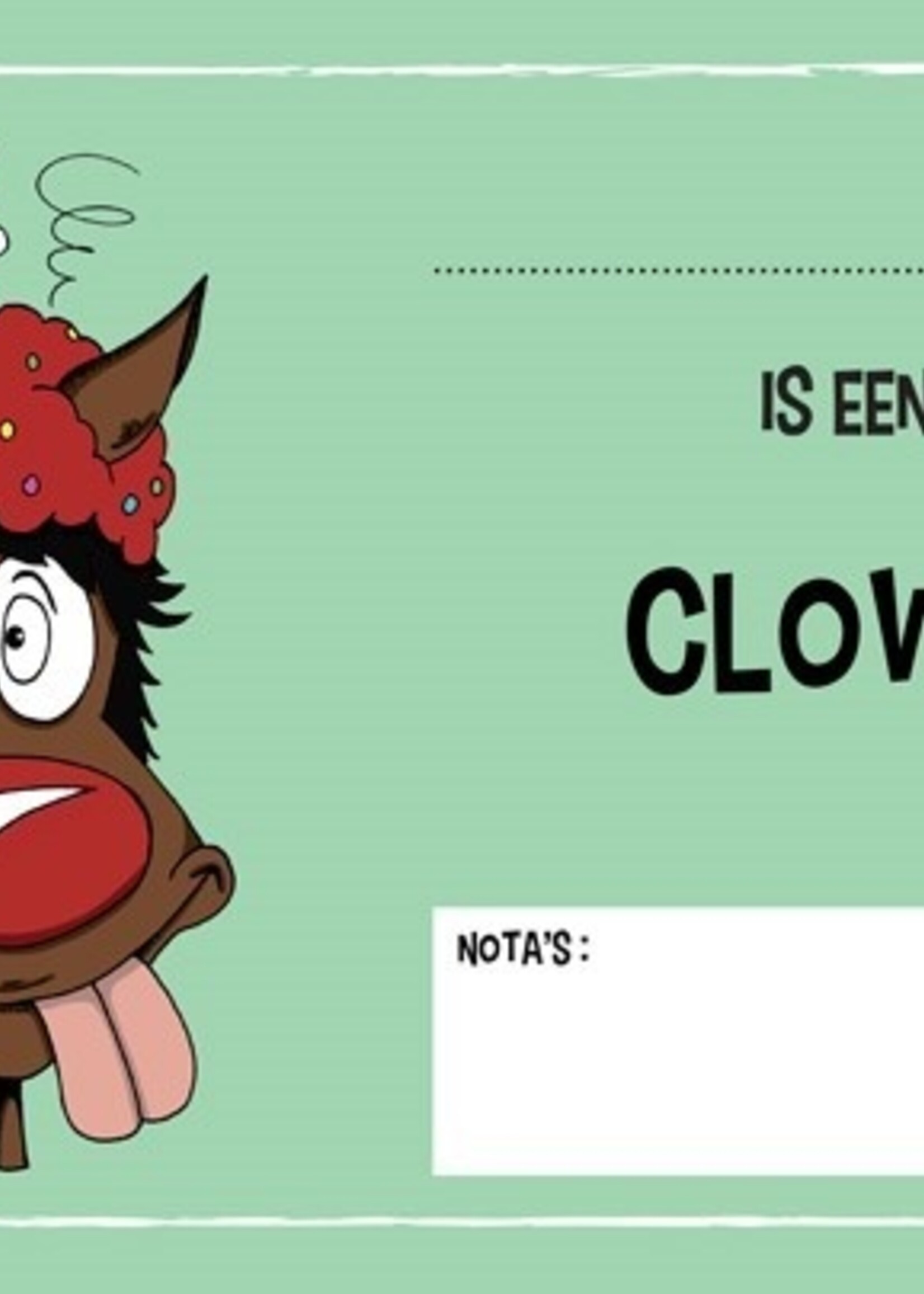 Stalplaat - Clown HB Ruitersport