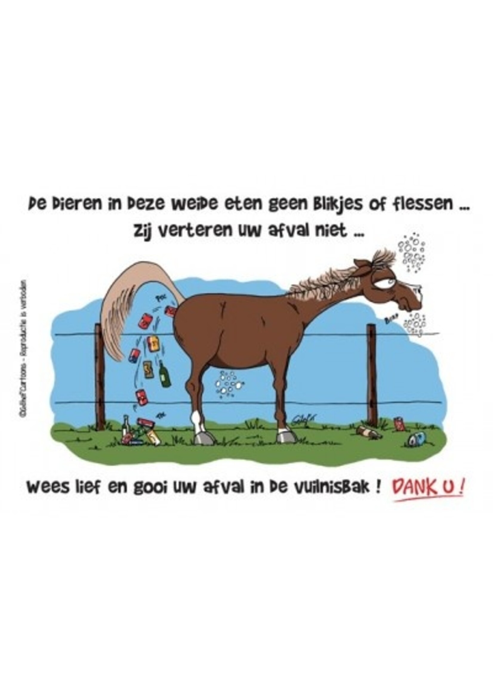 Stalplaat - Afval HB Ruitersport