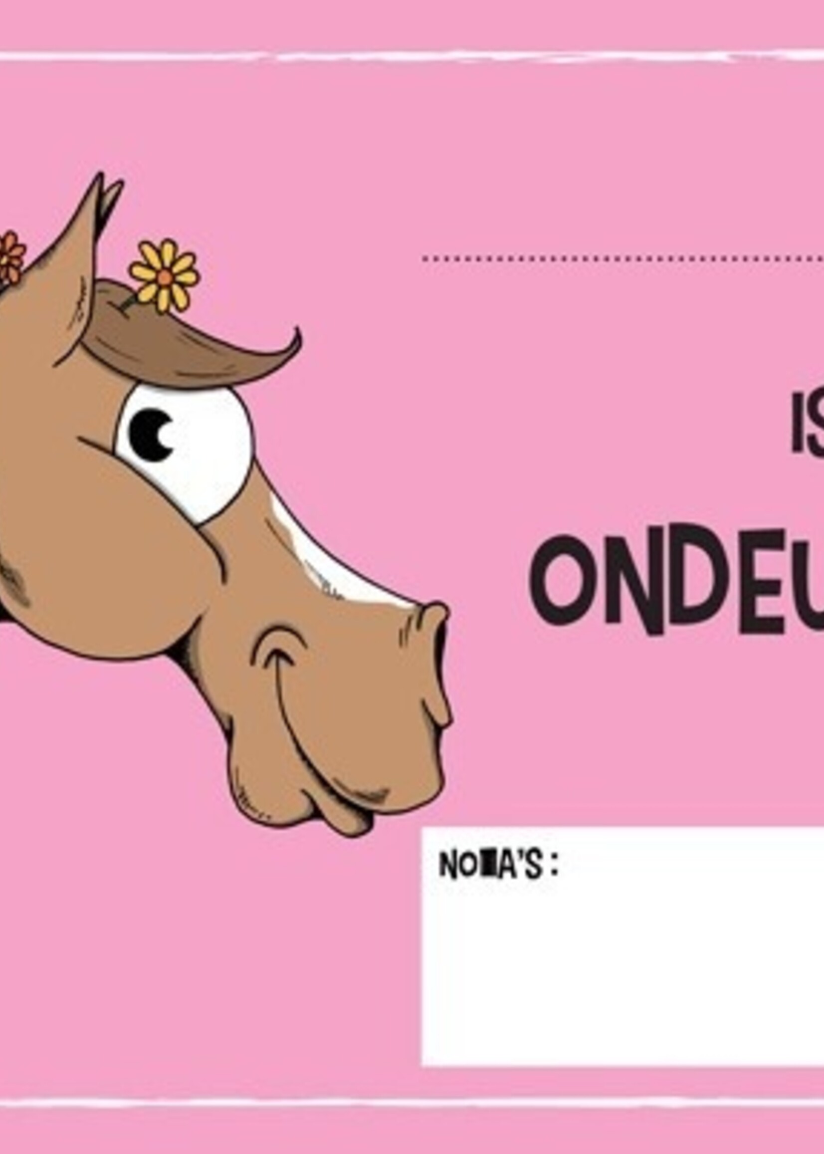 Stalplaat - Ondeugend HB Ruitersport