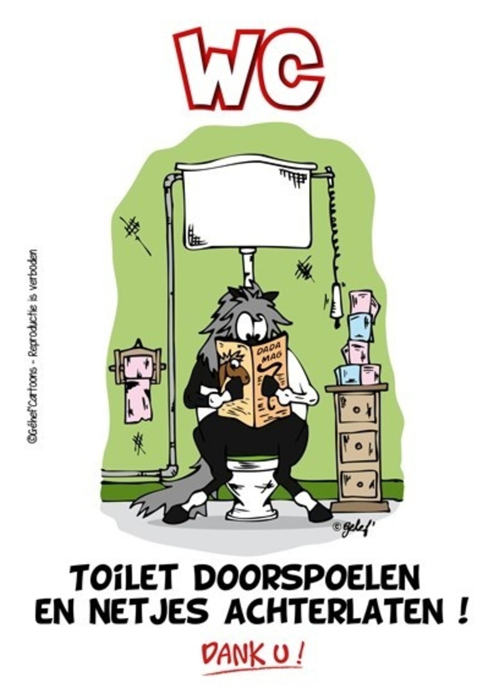 Stalplaat - Toilet HB Ruitersport