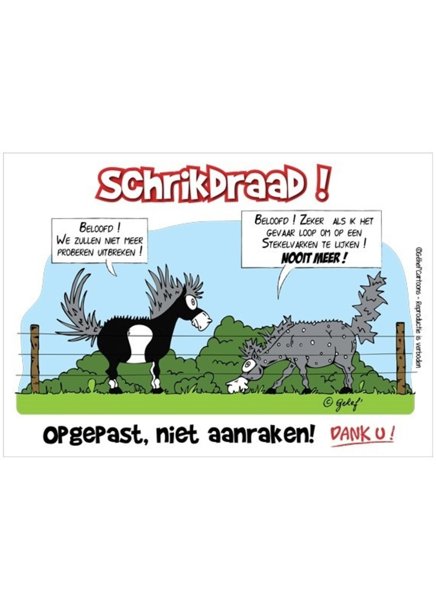Stalplaat - Schrikdraad HB Ruitersport