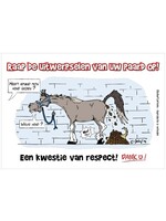 Stalplaat - Uitwerpselen oprapen