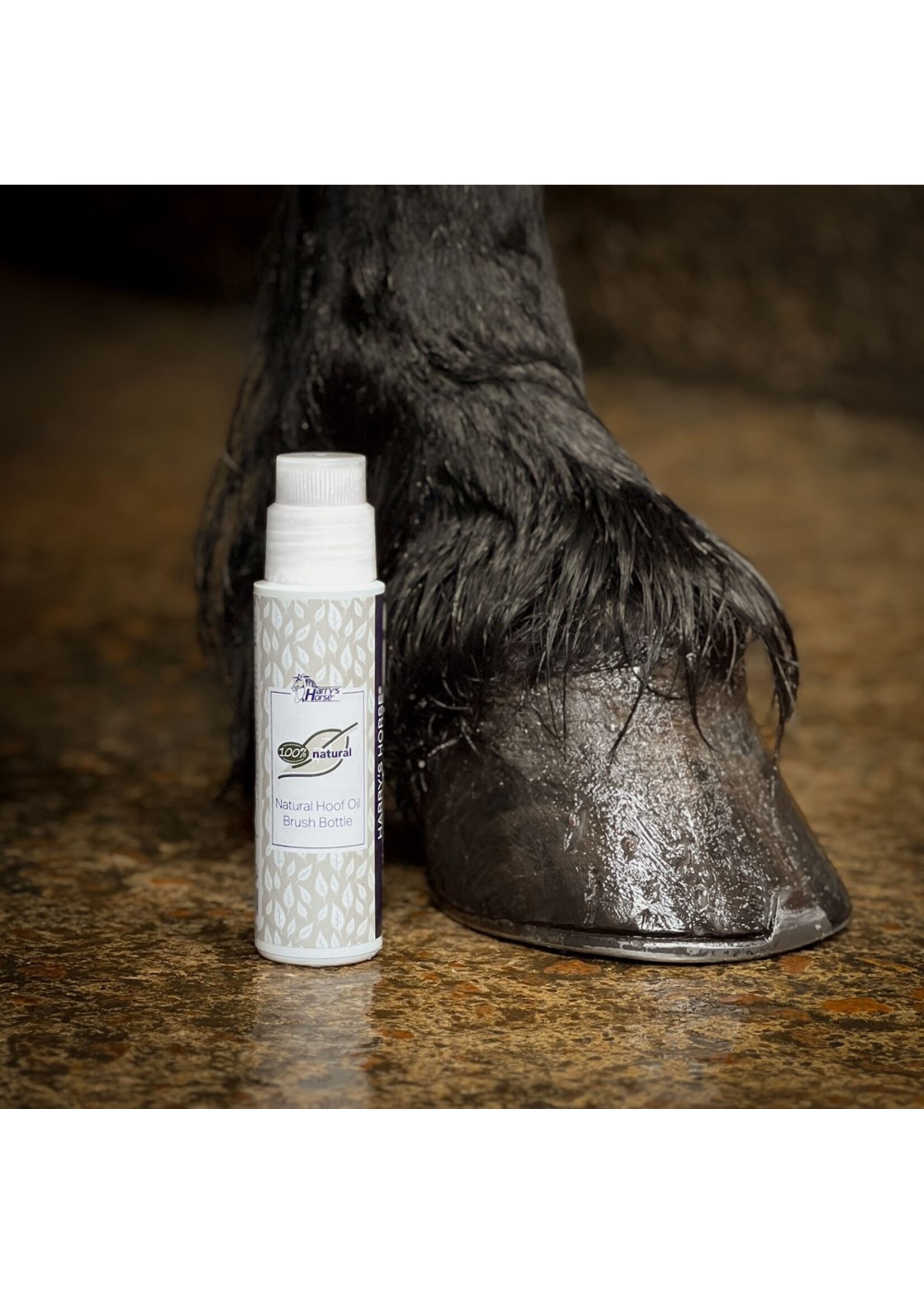 Harry's Horse Hoefolie Natural Brush Bottle (200 ml)