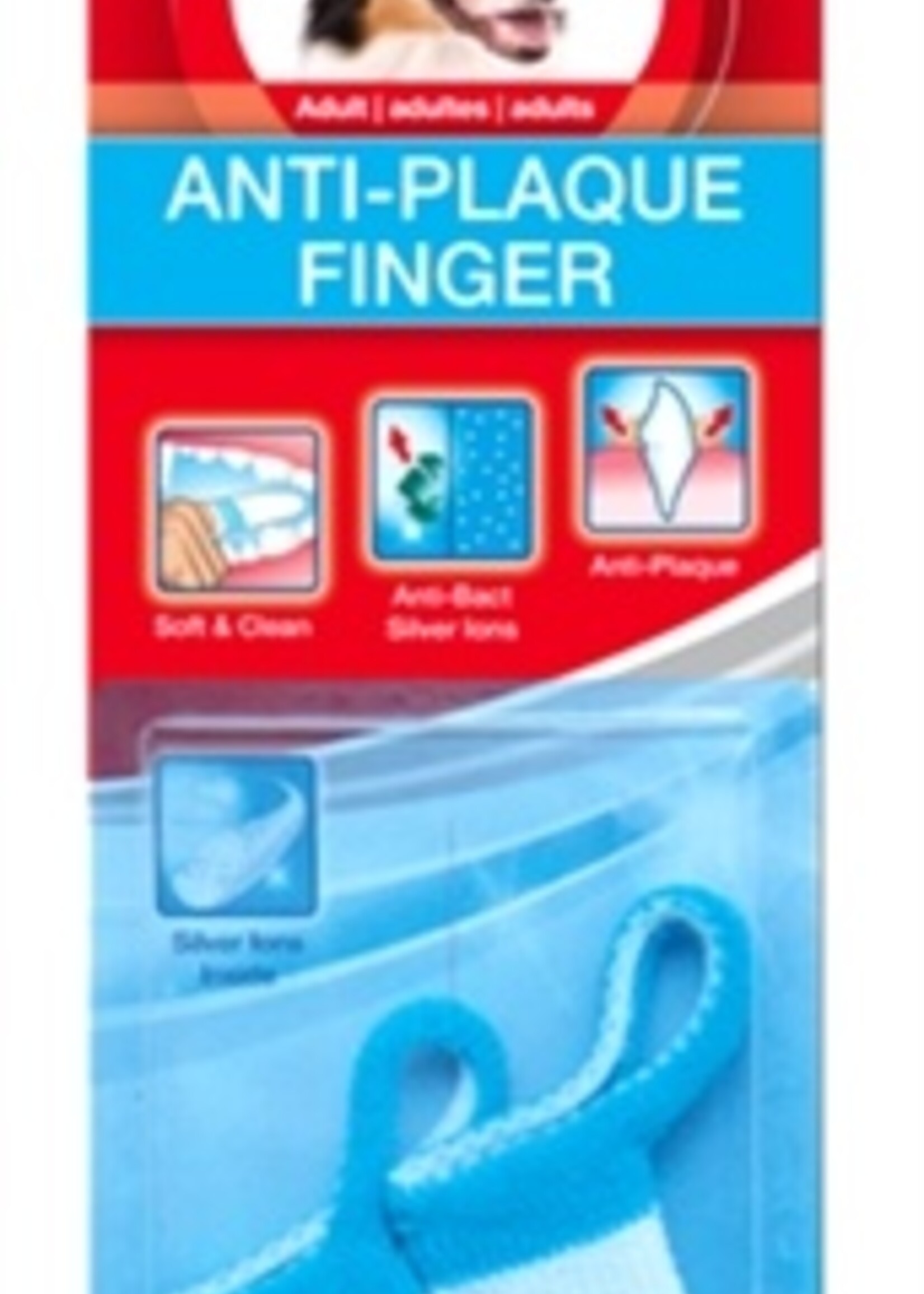 Bogadent Bogadent plaque vinger tandenborstel adult