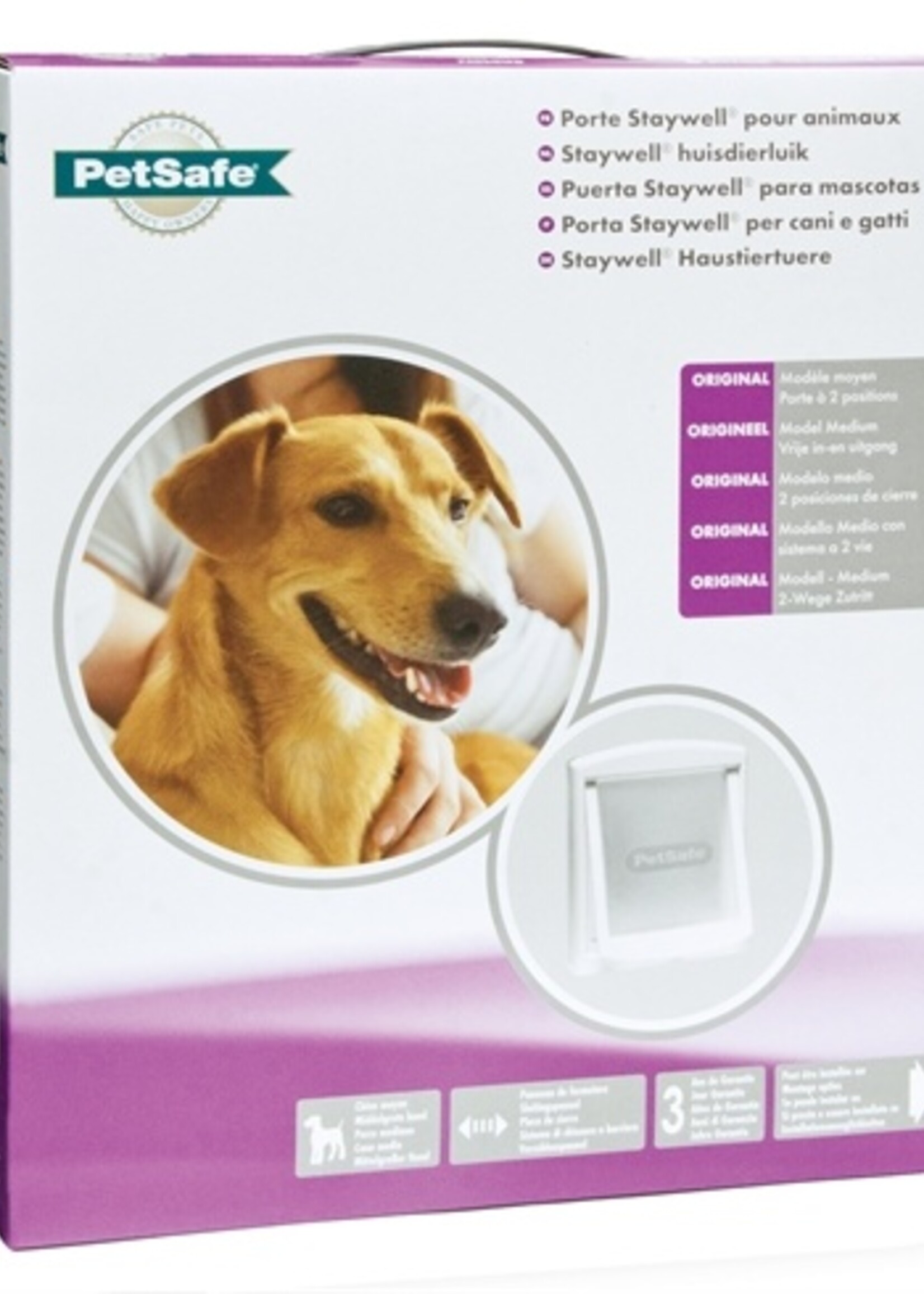 Petsafe Petsafe hondenluikje medium wit / transparant