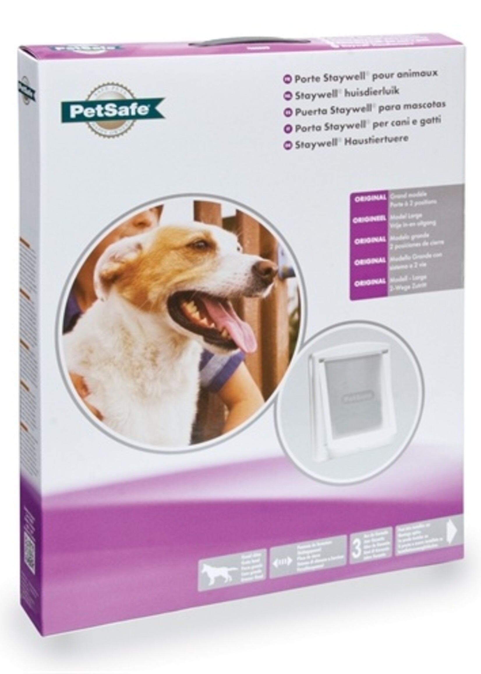 Petsafe Petsafe hondenluik large wit / transparant