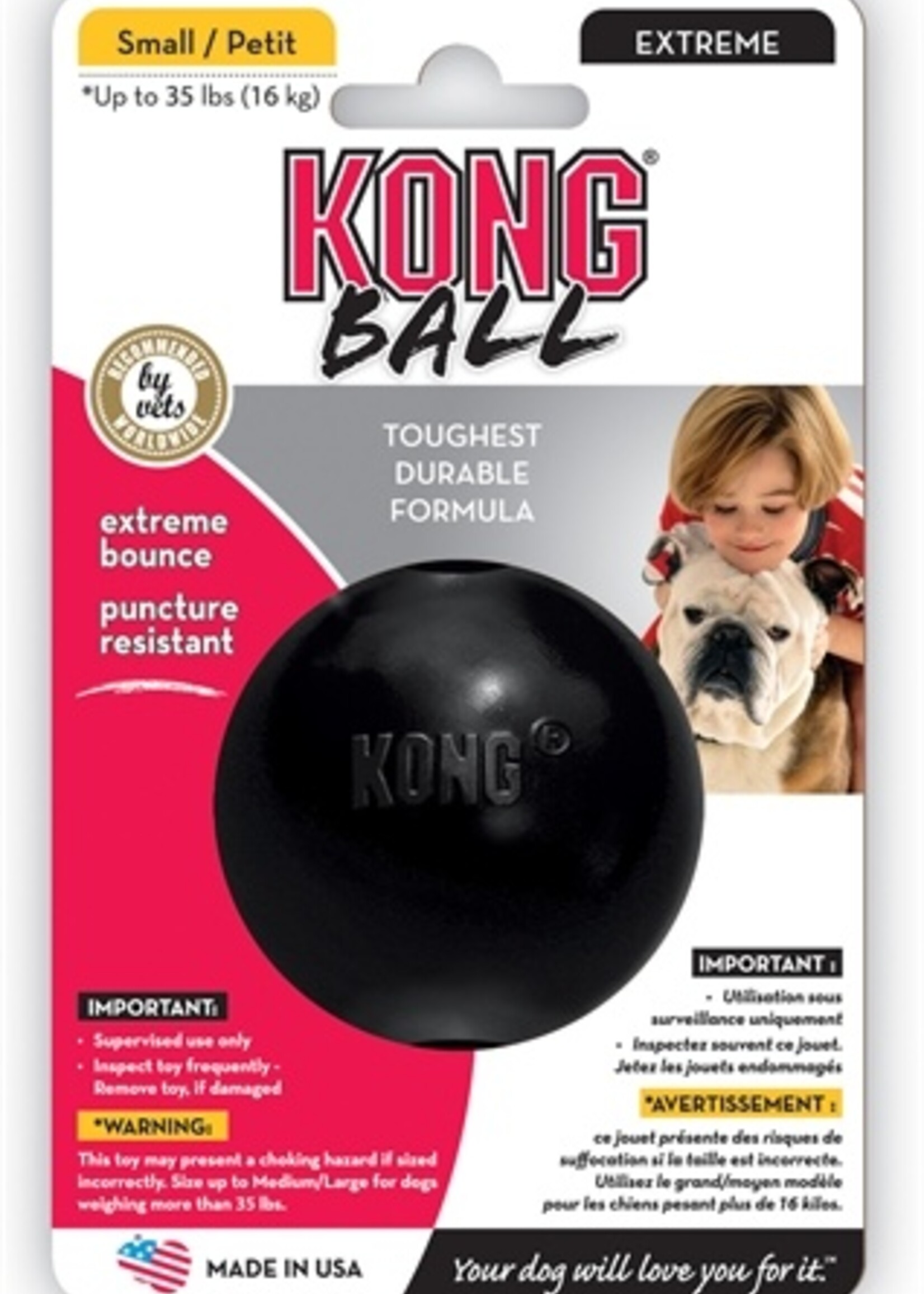 Kong Kong extreme rubber bal zwart