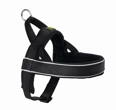 Hunter harnas norweger racing nylon zwart / zwart