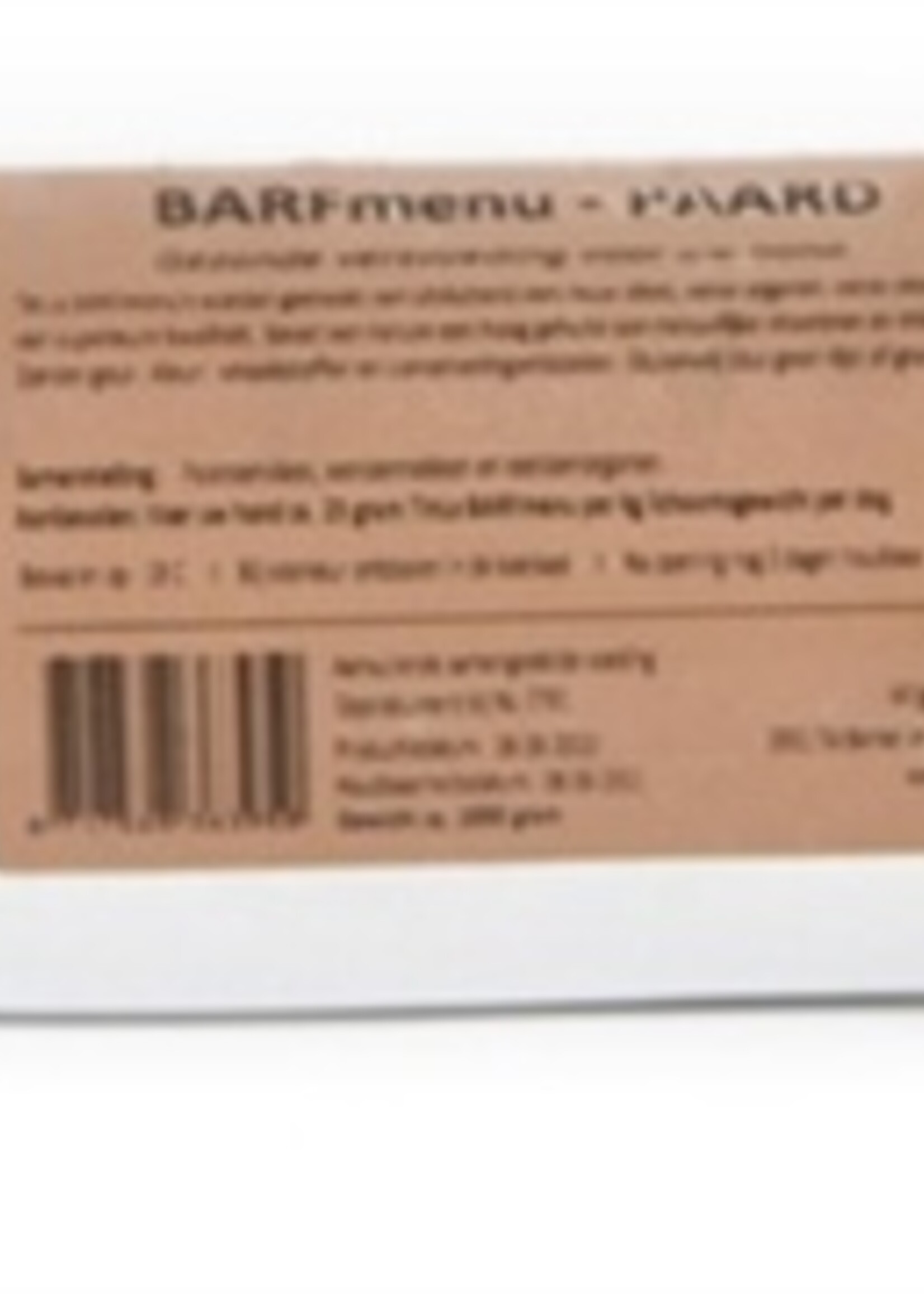 Barfmenu Barfmenu paard premium hondenvoer