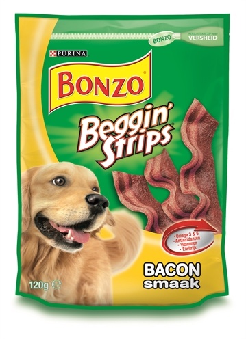 6x bonzo beggin' strips bacon