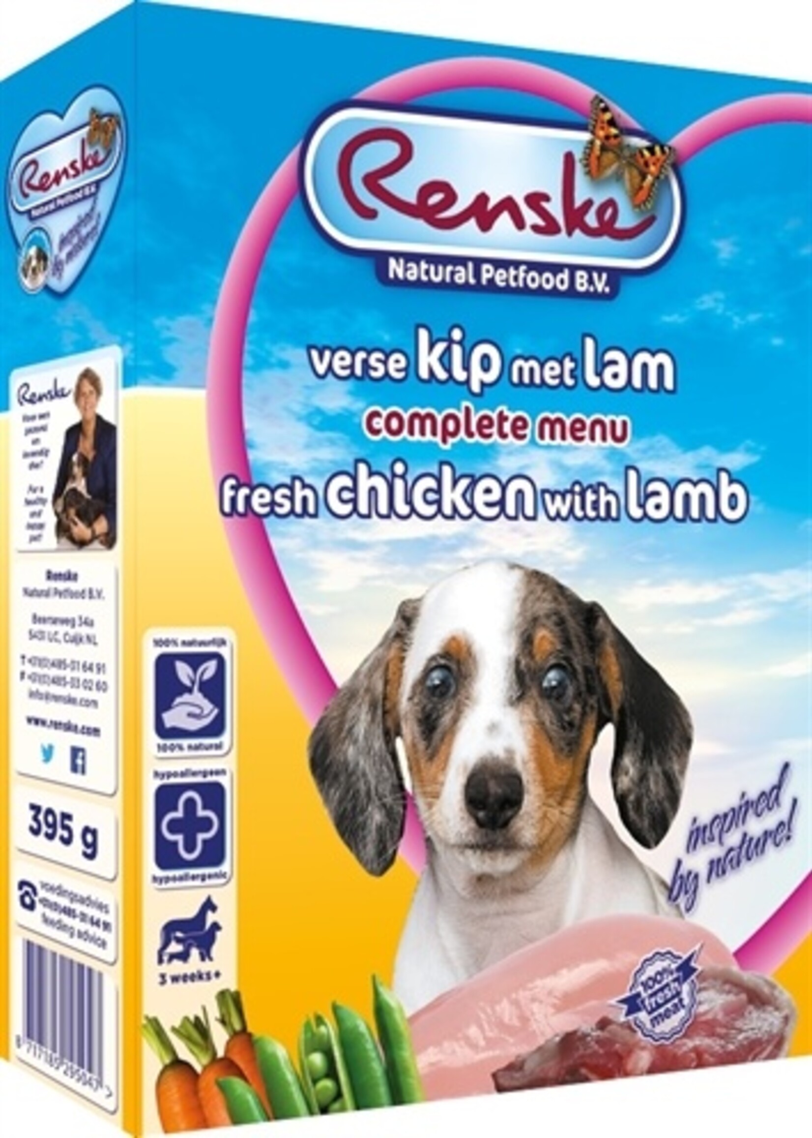 Renske Renske vers vlees puppy
