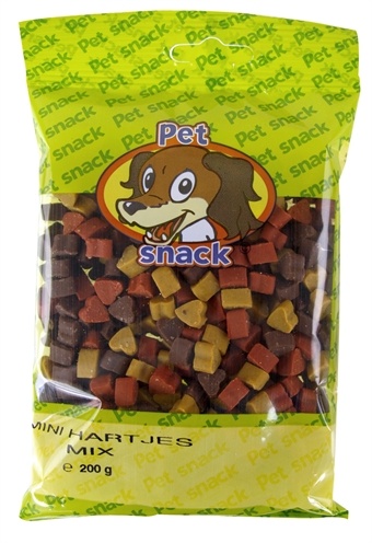 14x petsnack mini hartjes mix