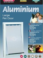 Petsafe Petsafe hondenluik tot 45 kg aluminium wit