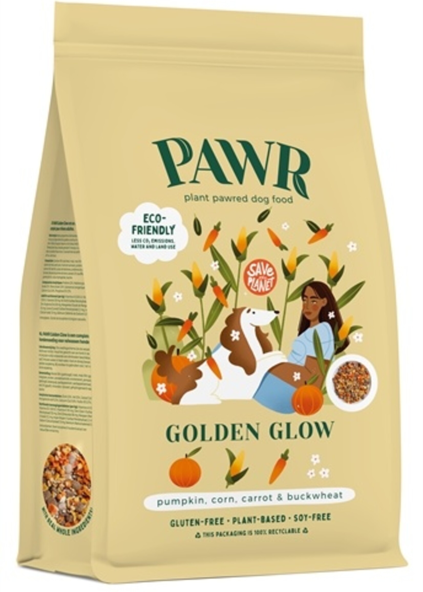 Pawr Pawr plantaardig golden glow wortel / maÏs / pompoen / boekweit