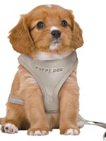 Trixie Trixie hondentuig junior puppy softtuig met riem lichtgrijs