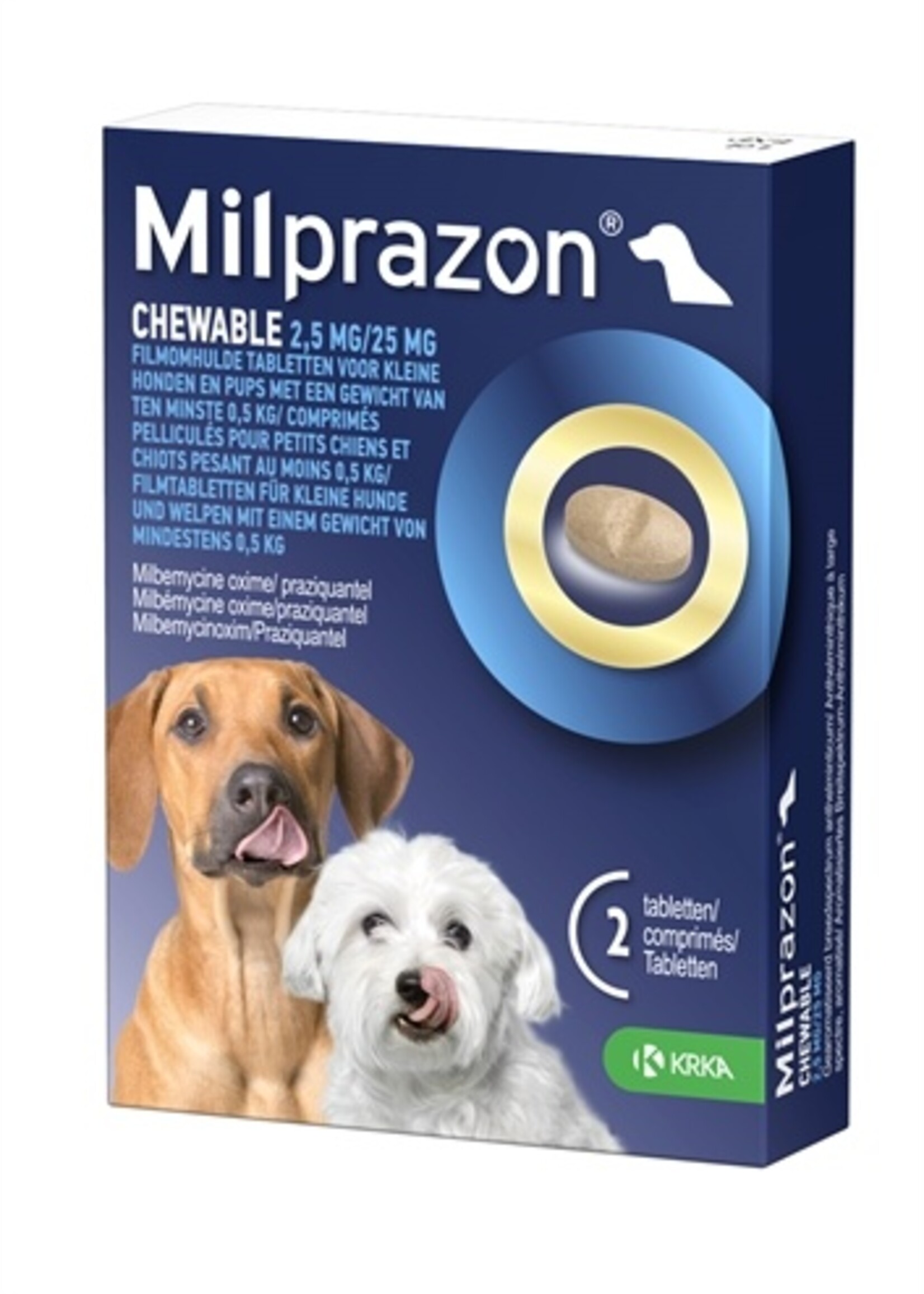 Krka Krka milprazon kauwtabletten ontwormingstabletten hond