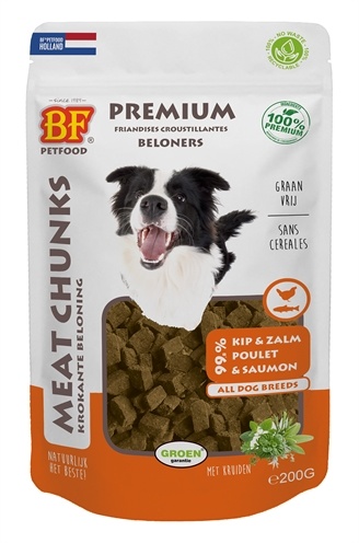 Biofood meat chunks kip en zalm