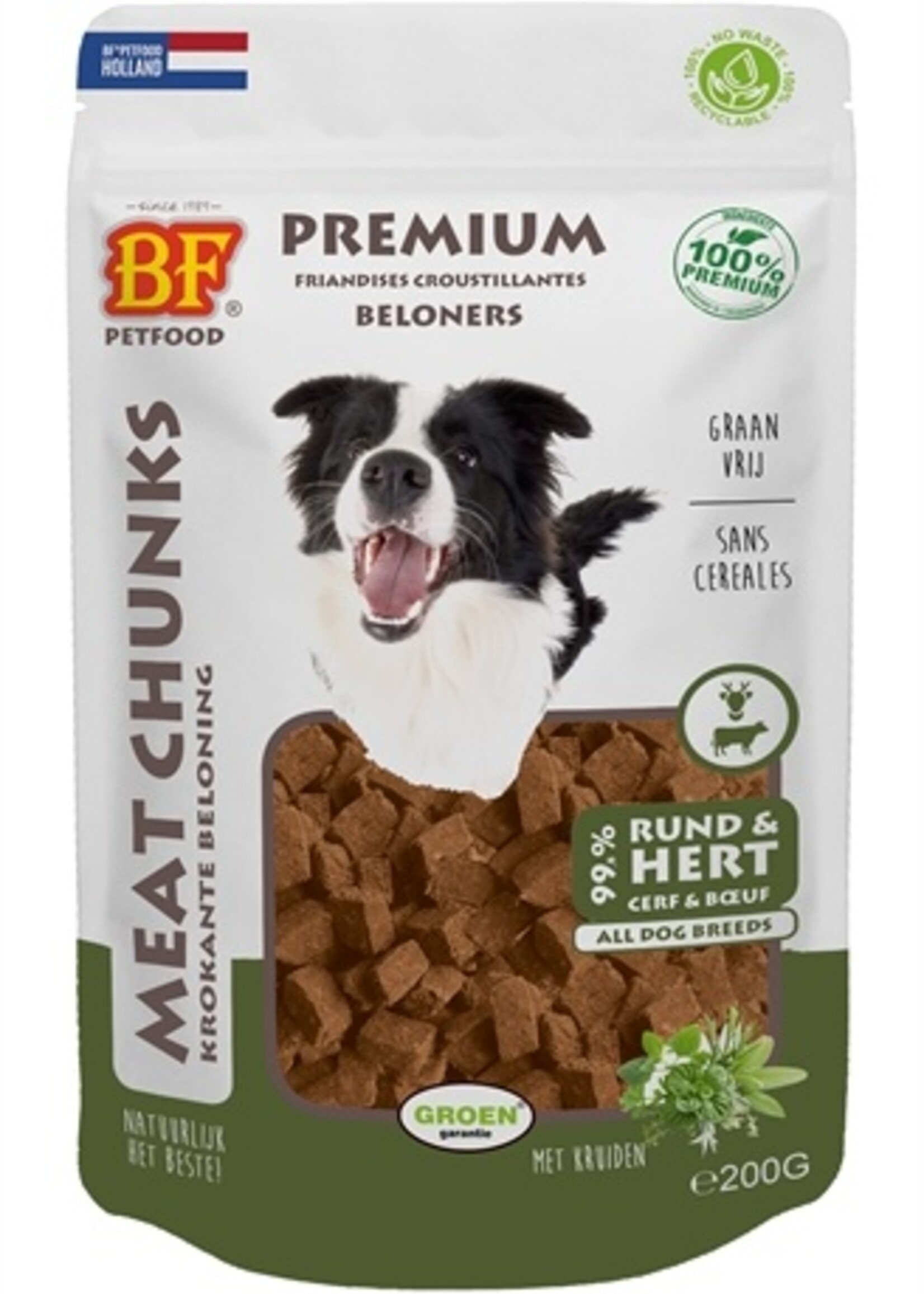 Biofood Biofood meat chunks rund en hert