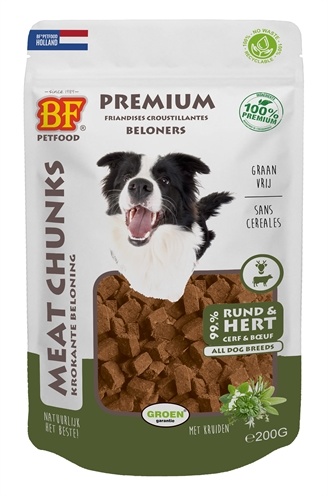 Biofood meat chunks rund en hert