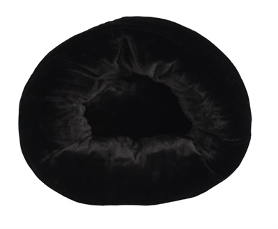 Foeiii hondenmand cozy pluche relax donut zwart
