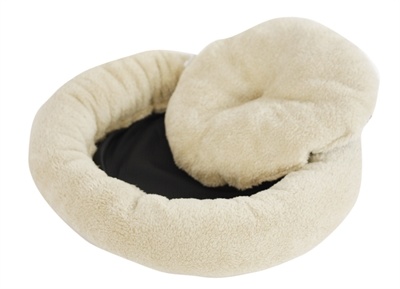 Foeiii basic pluche donut bruin