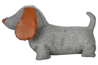 Deurstopper hond vilt / pu assorti