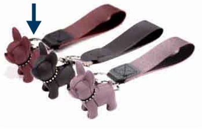 Croci sleutelhanger bulldog rood