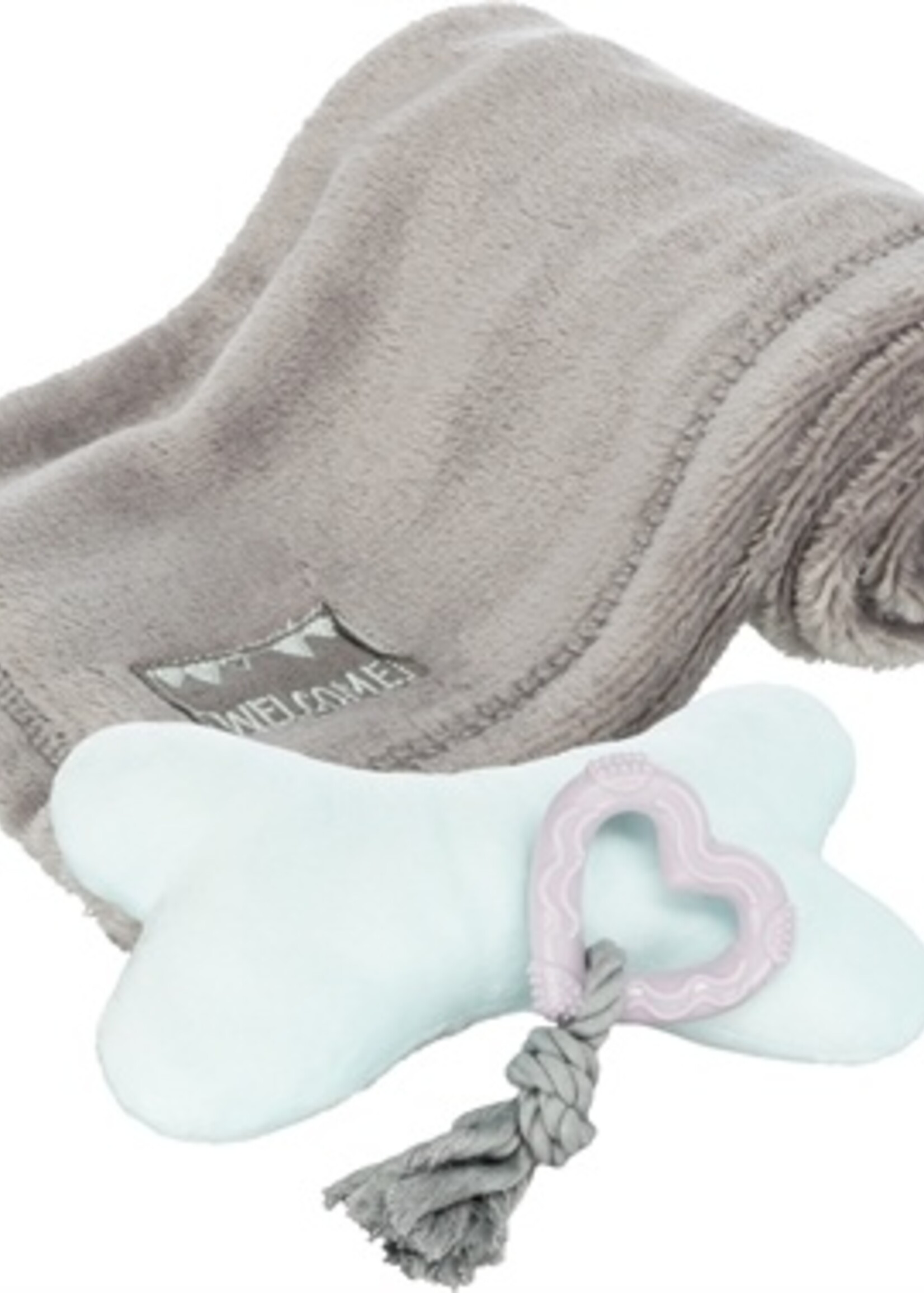 Trixie Trixie junior puppy set fleece deken en speelgoed