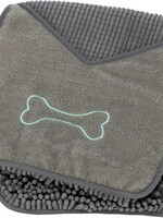 Trixie Trixie microvezel handdoek met insteekzakken grijs