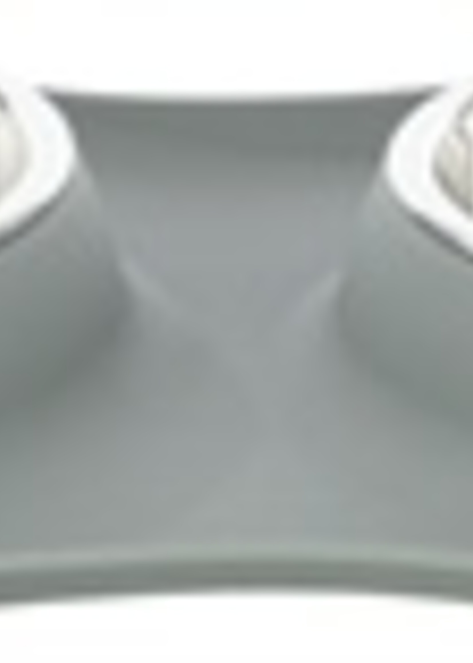 Trixie Trixie voerbak / waterbak dubbel siliconen / rvs grijs