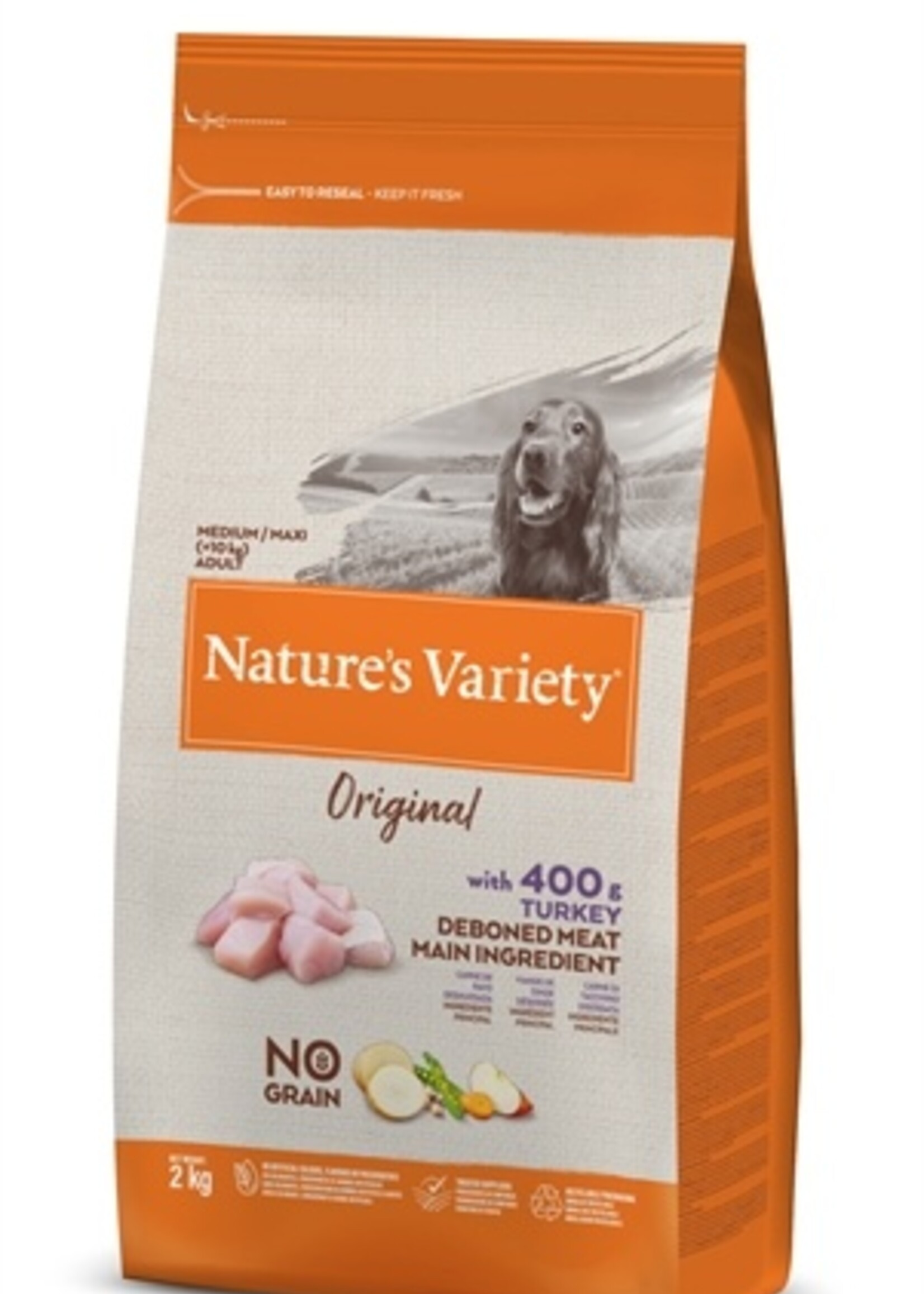 Natures variety Natures variety original adult medium / maxi turkey no grain