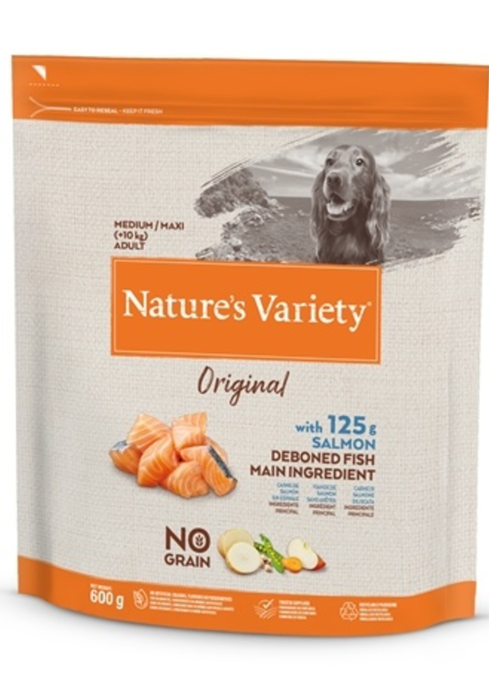 Natures variety Natures variety original adult medium / maxi salmon no grain