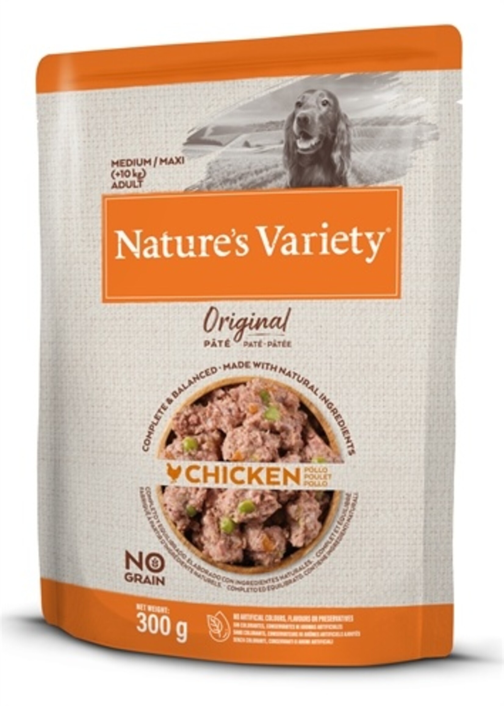 Natures variety Natures variety original adult medium / maxi pouch chicken no grain