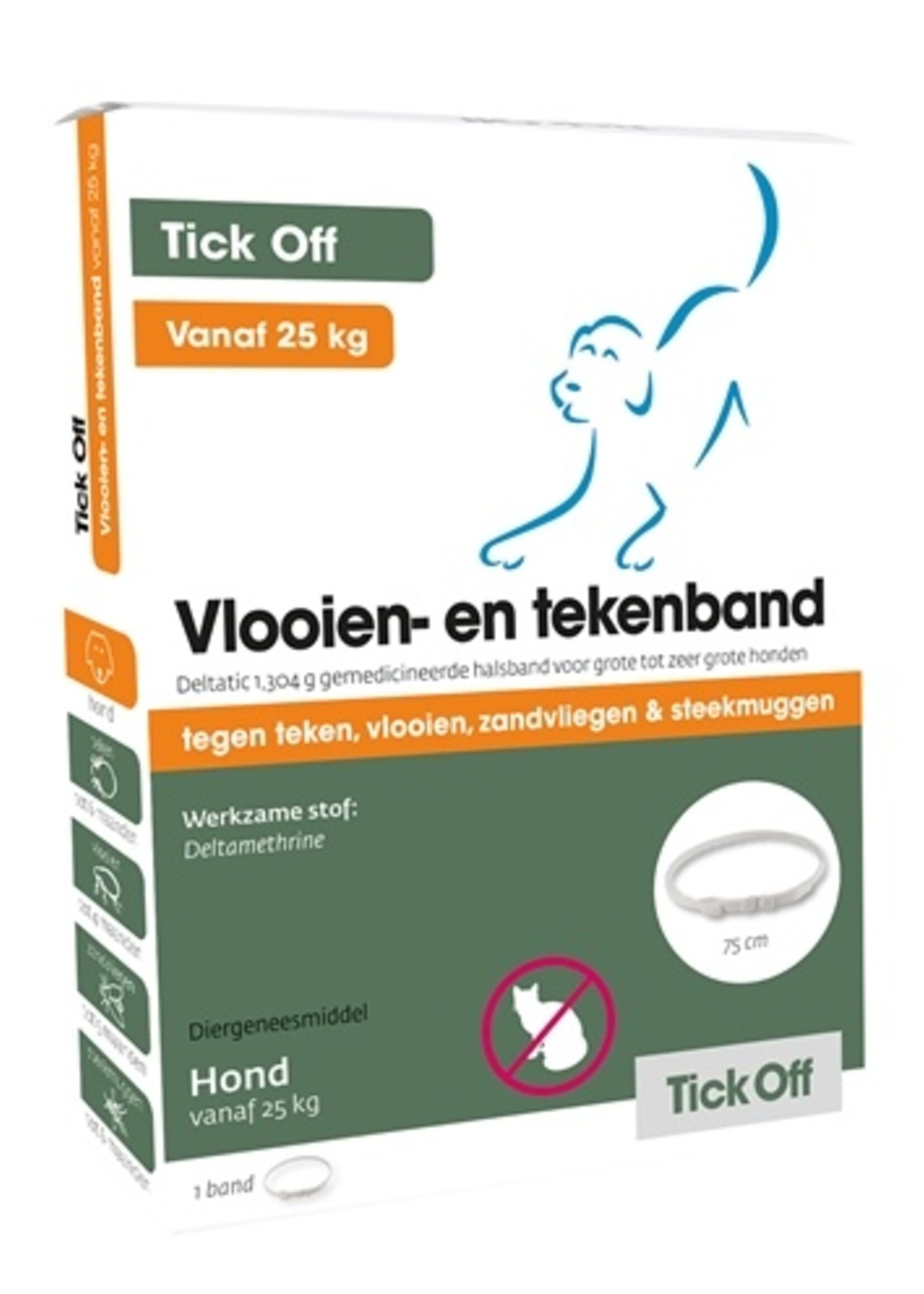 Emax Tick off tekenband grote tot extra grote hond