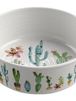 Tarhong Tarhong voerbak hond cactus print 2 melamine