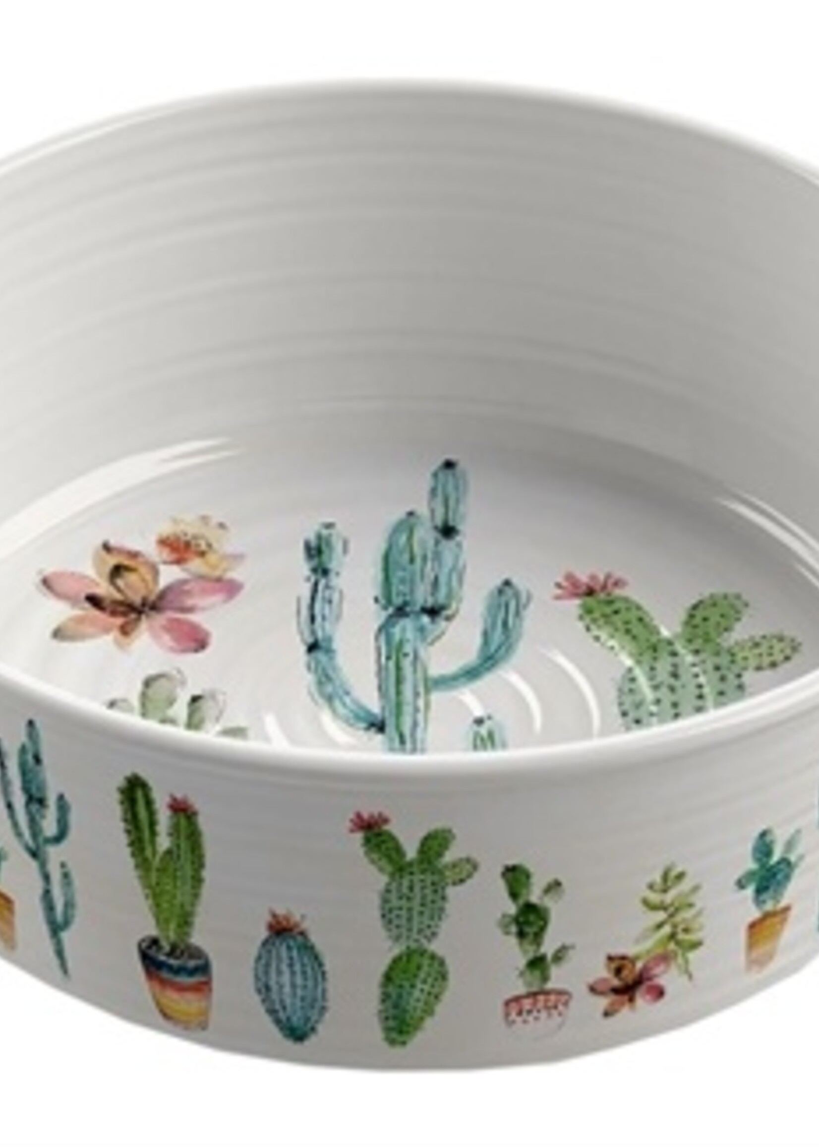 Tarhong Tarhong voerbak hond cactus print 2 melamine