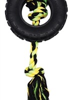 Happy pet Grrrelli tyre tugger zwart / groen