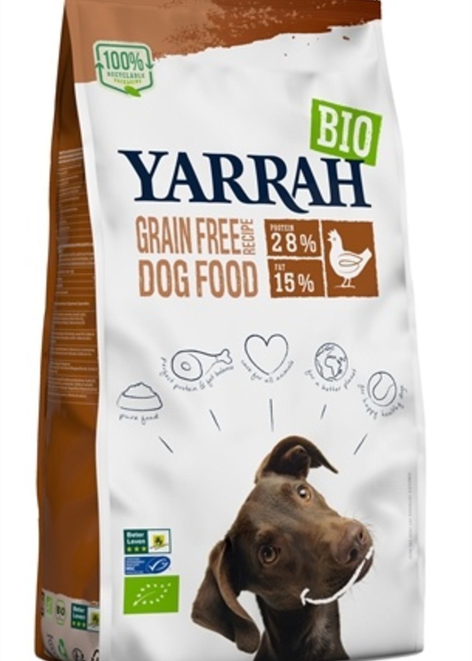 Yarrah Yarrah dog adult biologisch graanvrij kip/vis