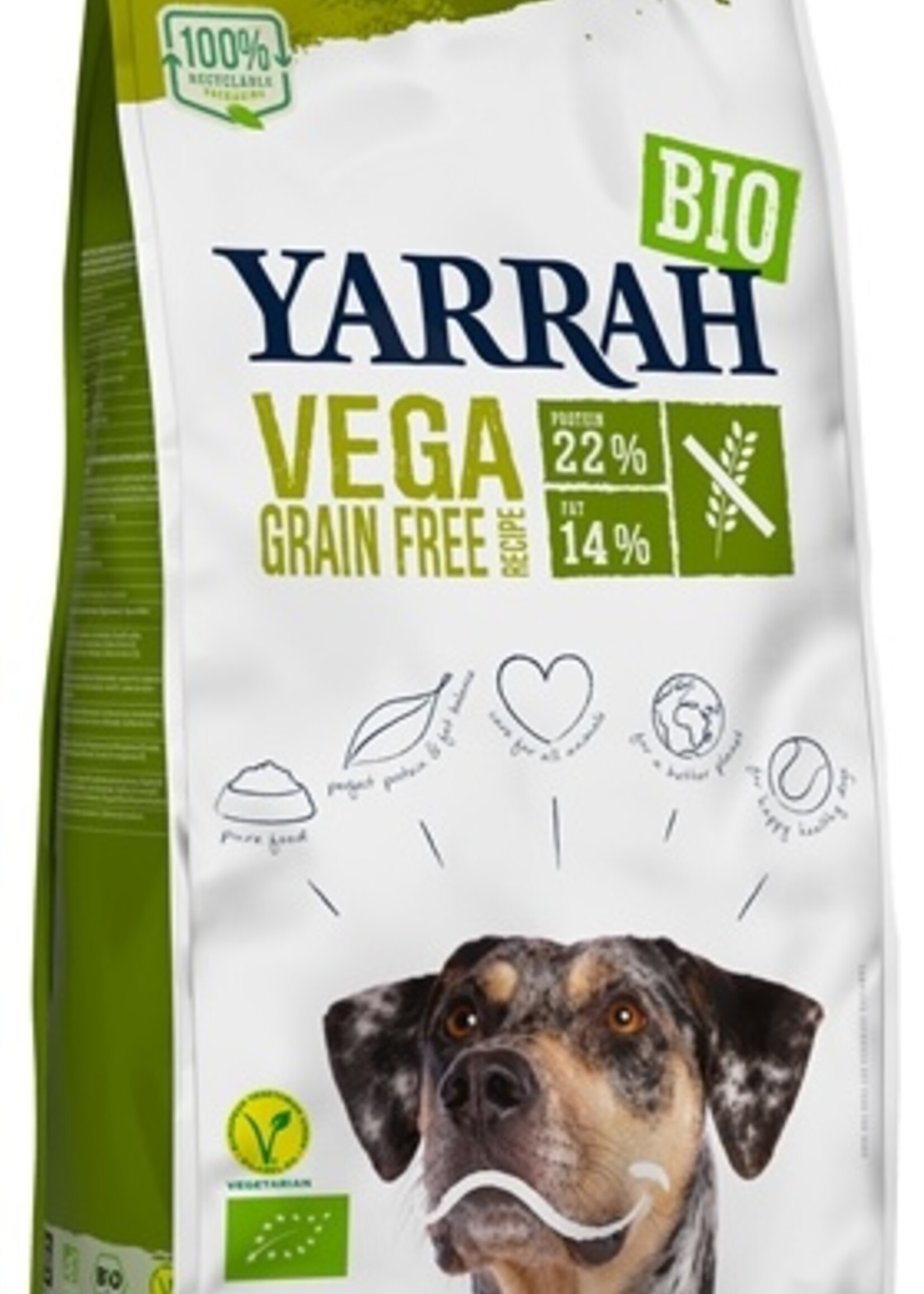 Yarrah Yarrah dog biologische brokken vega ultra sensitive graanvrij
