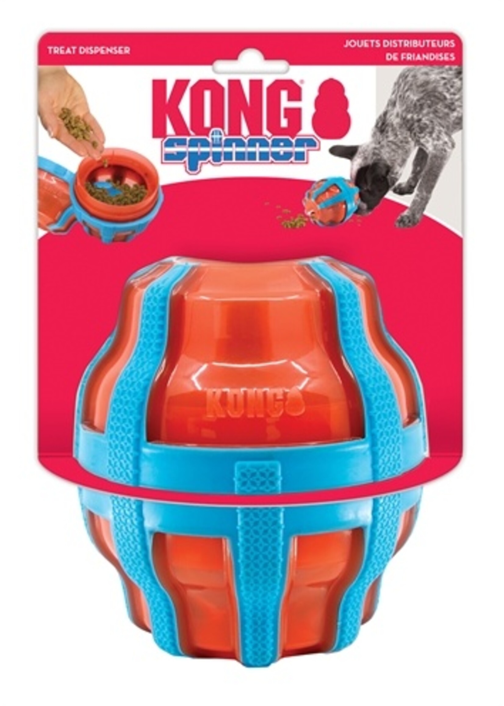 Kong Kong treat spinner voer / snack dispenser oranje / blauw