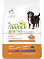 Natural trainer Natural trainer dog adult medium / maxi sensitive salmon