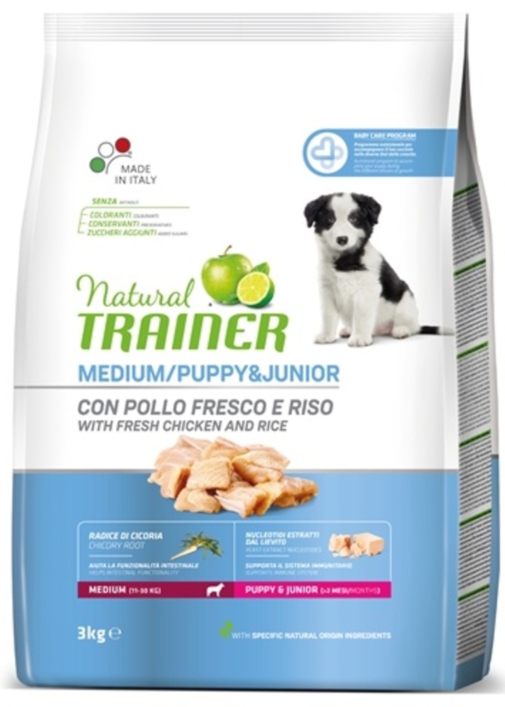 Natural trainer Natural trainer dog puppy / junior medium chicken